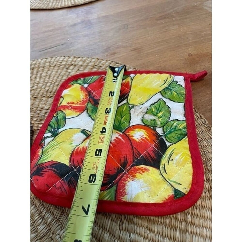 Red Fruit Kitchen Oven Cloths - Picture 4 of 7